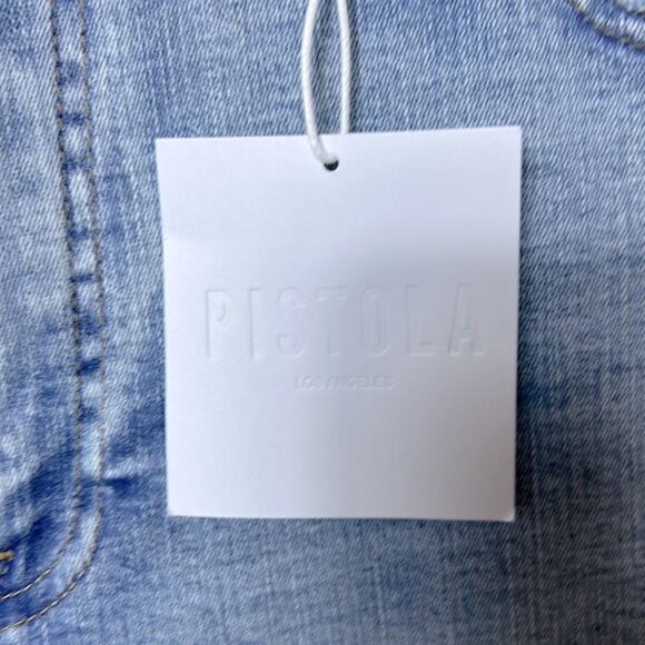 NWT Pistola Arielle skinny scissor cut hem jeans in No Pressure wash - Picture 11 of 12